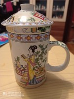 Oriental geisha tea mug