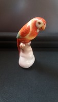 Herendi gyűjtői mini papagáj figura, hibátlan 7 cm