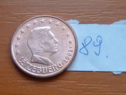 LUXEMBURG 5 EURO CENT 2002 89.