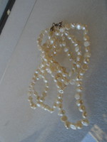 Valódi gyöngy, édesvízi igazgyöngy nyaklánc, alkalmi női ékszer pearl necklace 92 CM