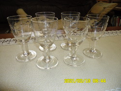 Talpas kristály  pohár  6 db