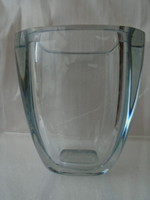 Kosta & Boda szignált különleges üveg kristály,brutálisan vastag és nehéz hibátlan váza