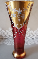 Zománc festésű bieder váza