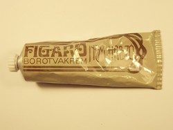 Retro krém fém tubus - FIGARO nem habzó borotvakrém - CAOLA gyártó - 1980-as évek