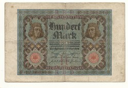 100 márka német birodalom Deutsche Reich Berlin 1920 papírpénz bankjegy 1 forintról KIÁRUSÍTÁS 