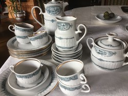 6 Personal coffee cookie set, antique