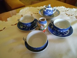Kínai baba porcelán teás készlet+ kisvaza