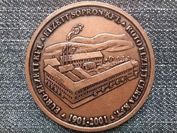 Euro-Elzett 100 éves a Vasárugyár Részvénytársaság Sopron 1901-2001 bronz érem (id44740)