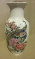 Japán pávamintás váza