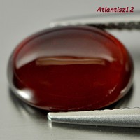 Genuine, 100% term. Reddish orange hessonite garnet gemstone 3.81ct - (st.) Value: 22.800, -Ft