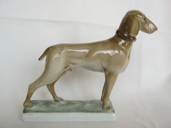 Zsolnay Porcelain Dog Vizsla