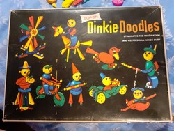Super Dinkie Doodles vintage 1960 construction toy retro építő játék Angliából oroszok is másolták