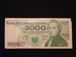 Lengyel 5000 Zloty 1988