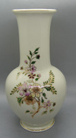 B159 Zsolnay 27 cm-es virágmintás váza - csodaszép gyűjtői darab!