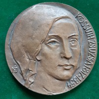 Nagy István János: Kossuth Zsuzsa 1817-1854, bronz érem