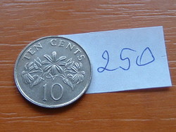 SZINGAPÚR 10 CENT 1993 250