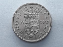 Egyesült Királyság Anglia 1 Shilling 1954 - Angol Brit one shilling 1954, UK külföldi pénz, érme