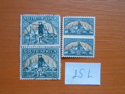 DÉL-AFRIKA 1-1/2 P 1933,1941 aranybánya 2-2 DB "SOUTH AFRICA" and "SUID-AFRIKA" 25L