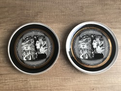 Hollóházi porcelán szász endre tányér fali tányér