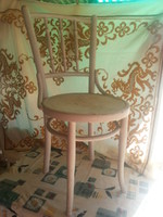  régi thonet szék fehérre festett repesztett technikával