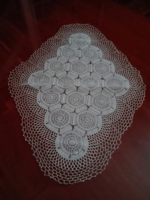 Special crocheted tablecloth, 64 x 47 cm