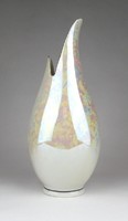 1D353 Hollóházi porcelán irizáló váza 21.5 cm