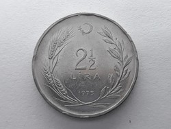 Törökország 2 1/2 Líra 1975 - Török két és fél lira 1975 külföldi pénz, érme