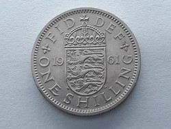 Egyesült Királyság Anglia 1 Shilling 1961 - Angol Brit one shilling 1961, UK külföldi pénz, érme