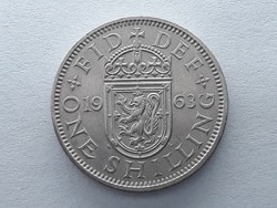 Egyesült Királyság Anglia 1 Shilling 1963 - Angol Brit one shilling 1963, UK külföldi pénz, érme