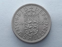 Egyesült Királyság Anglia 1 Shilling 1955 - Angol Brit one shilling 1955, UK külföldi pénz, érme
