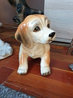 Porcelán tacskó kölyök kutya, kutya szobor  eladó!