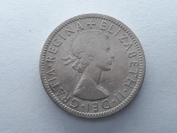 Egyesült Királyság Anglia 2 Shilling 1956 - Angol Brit 2 shilling 1956, UK külföldi pénzérme