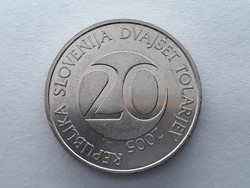 Szlovénia 20 Tolár 2005 - Szlovén 20 tolarjev, tolar 2005 külföldi pénz, érme