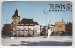 Magyar telefonkártya 0513  1995 Vajdahunyad vára GEM 1  200.000 darab 