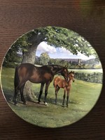 Spode angol porcelán lovas tányér limitált