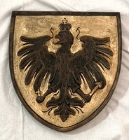 DT/001 - Nagyon szép, koronás sas faragvány, falidísz