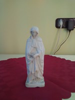 Antik biszqvit porcelán Mária szobor.
