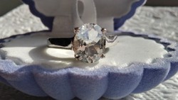Akvamarin 925 ezüst gyűrű 58