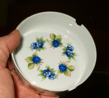 Hollóháza  hamutálca nagyon szép kék virágos minta porcelán hollóházi