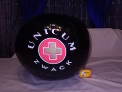 Retro UNICUM ZWACK felfújható labda - reklámtárgy
