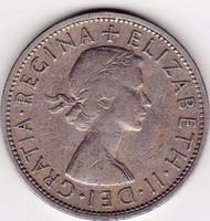 Egyesült királyság forgalmi pénzérme 1958