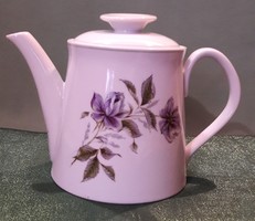 Virágos porcelán teás kanna