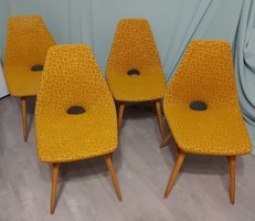 Retro magyar Erika székek - eredeti huzattal gyönyörű állapotban