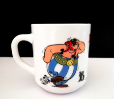 Arcopal france asterix & obelix fairy tale heat resistant milk glass kids mug