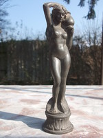 Női Akt-lány korsóval -dekoratív  szobor, figura