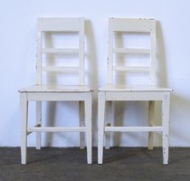 1D466 Régi két darab stabil vintage fenyő szék