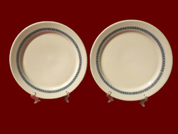 2 db kék mintás alföldi porcelán nagy lapos tányér pótlásnak
