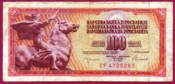 Külföldi pénzek:  Jugoszlávia - 1955  100 Dínár