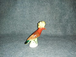 Bodrogkeresztúri kerámia kakadu figura 13 cm kribon részére  (po-2)