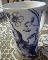 14 X 9.5 Cm English porcelain mug, bird x